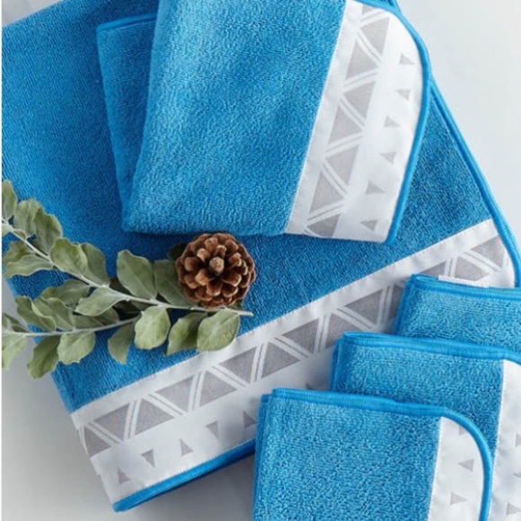 Norwex Marine Towel Set Body & Hand Towel + Set of 3 Body & Face Cloths NEW - Picture 3 of 8
